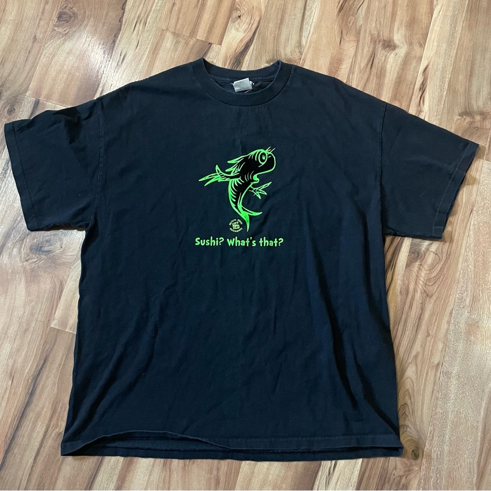 VTG 2003 Dr. Seuss "Cat in the Hat" movie merch t-shirt Sz XL
